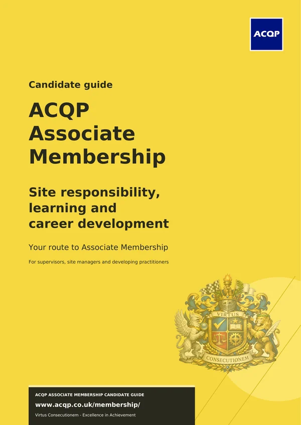 Cover of the Associate Membership brochure