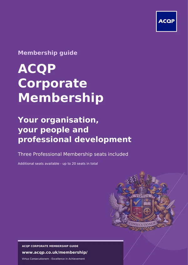 Cover of the Corporate Membership brochure