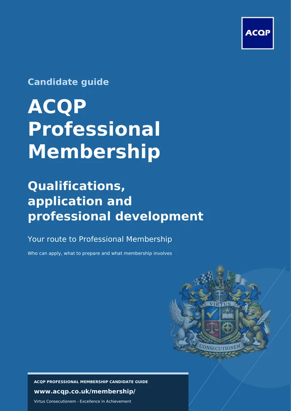Cover of the Professional Membership brochure
