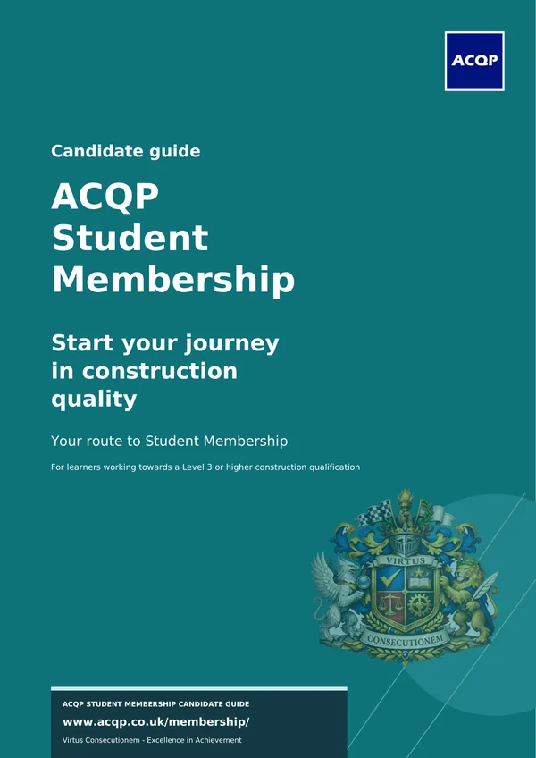 Cover of the Student Membership brochure